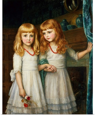 Marjory and Lettice Wormald by Arthur Hughes