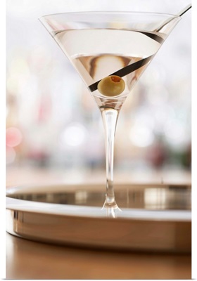 Martini on bar