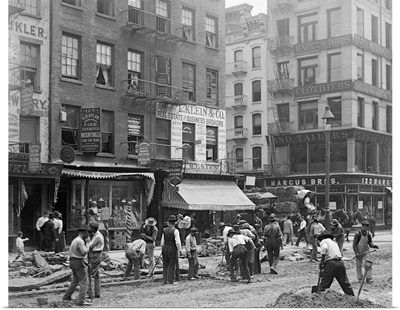 Men Working On Canal Street