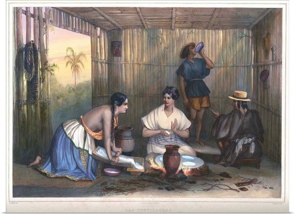 Color lithograph by Carl Nebel, 1836. Private collection.