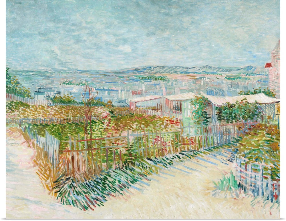 Vincent van Gogh (Dutch, 1853-1890), Montmartre: behind the Moulin de la Galette, 1887. Oil on canvas, 100 x 81 cm (39.4 x...