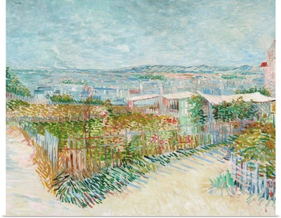 Montmartre: Behind The Moulin De La Galette By Vincent Van Gogh