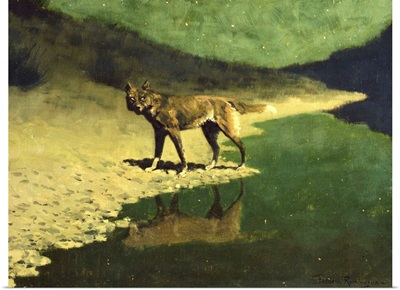 Moonlight, Wolf, By Frederic Remington