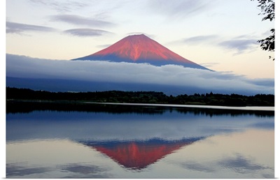 Mount Fuji at sunset, Japan.