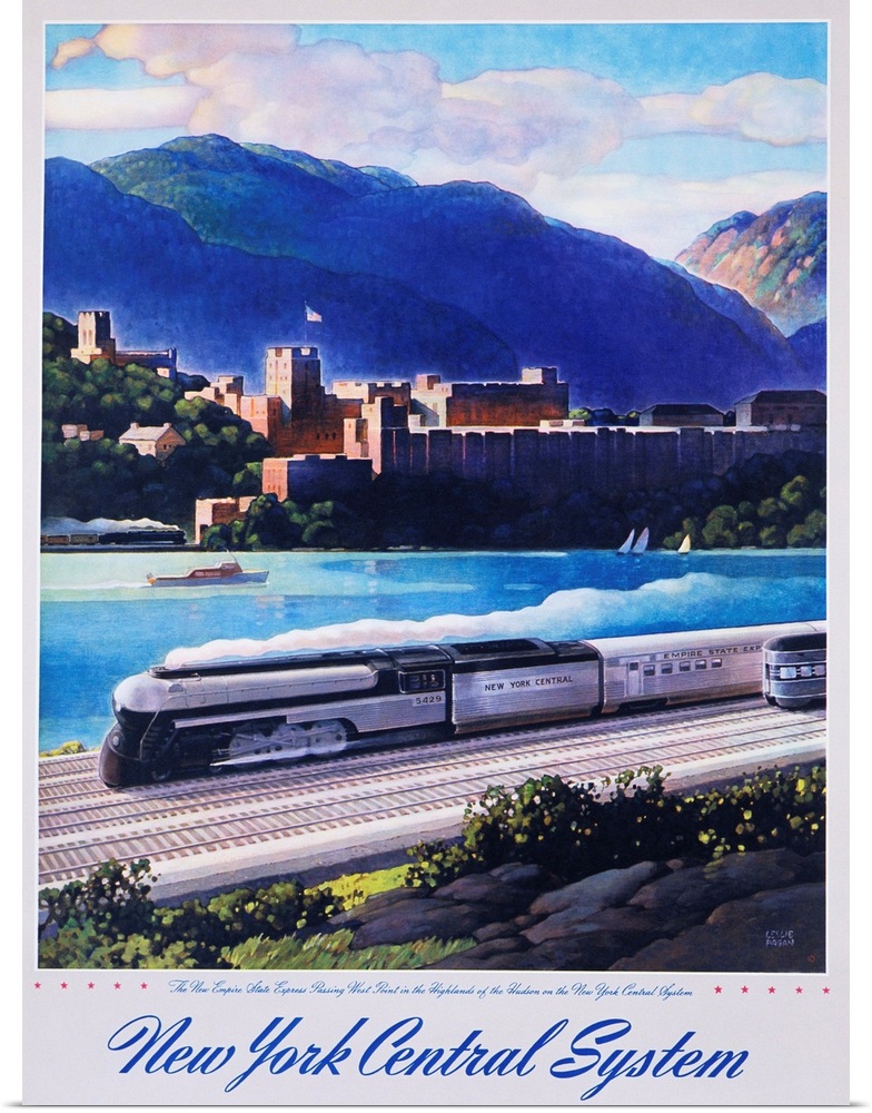 New York Central System, The New Empire State Express Poster By Leslie Ragan