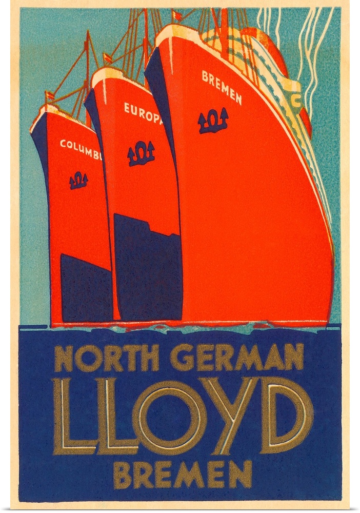 North German Lloyd Bremen Illustration
