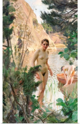 Nudes Swimming In A Lake By Anders Zorn