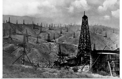 Oil Rigs Near Taft, California