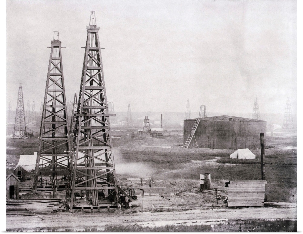 1901-Texas-Oilfield at Spindletop.