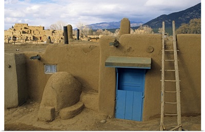 Old buildings, Taos Pueblo, Taos, New Mexico, USA