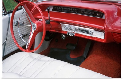 Old fashioned car interior