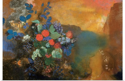 Ophelia Among The Flowers By Odilon Redon