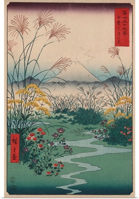 Otsuki Fields In Kai Province By Ando Hiroshige