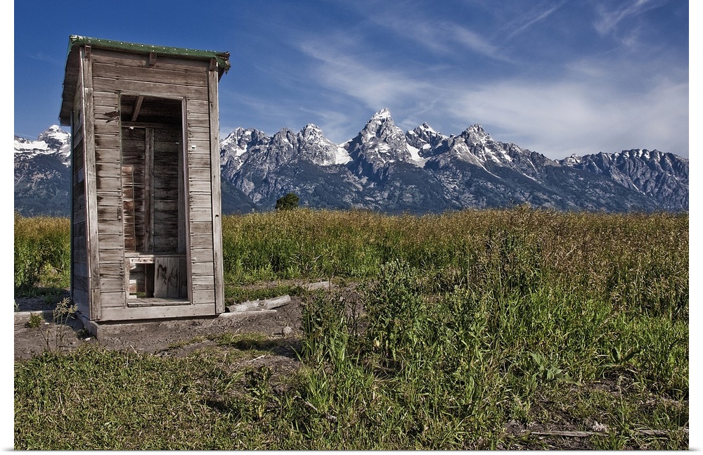 Outhouse at Grand Teton National Park.