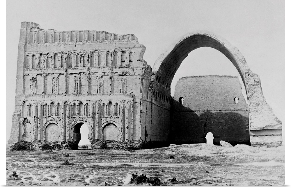 The ruins of the Great Hall in the Palace of the Parthian Kings in the Mesopotamian city of Ctesiphon, near Babylon. | Loc...