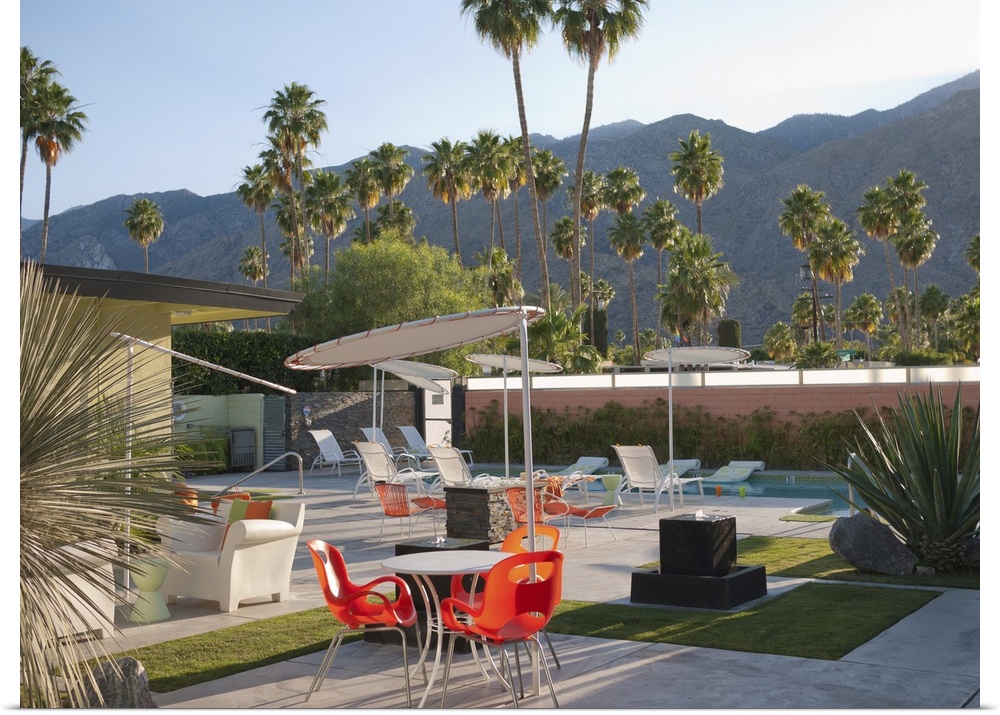 A small motel resort in Palm Springs, California.