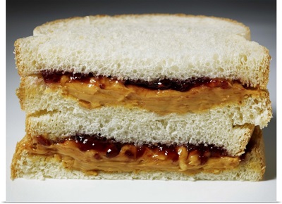 Peanut butter and jelly sandwich