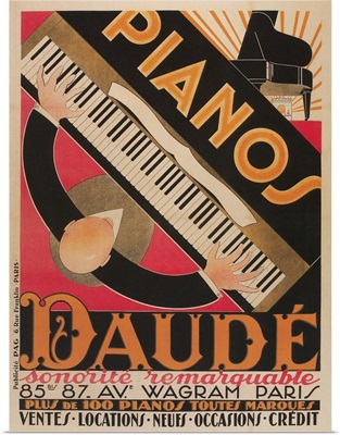 Pianos Daude Poster
