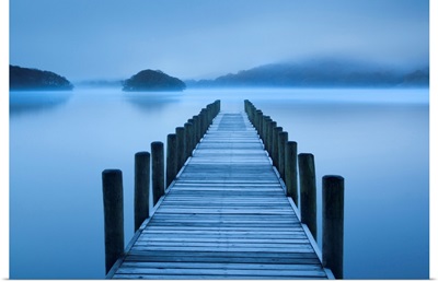 Pier in a lake, Cumbria