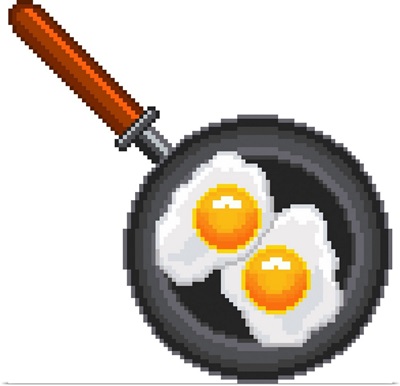 Pixel Fried Eggs