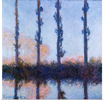Poplars (1891) By Claude Monet