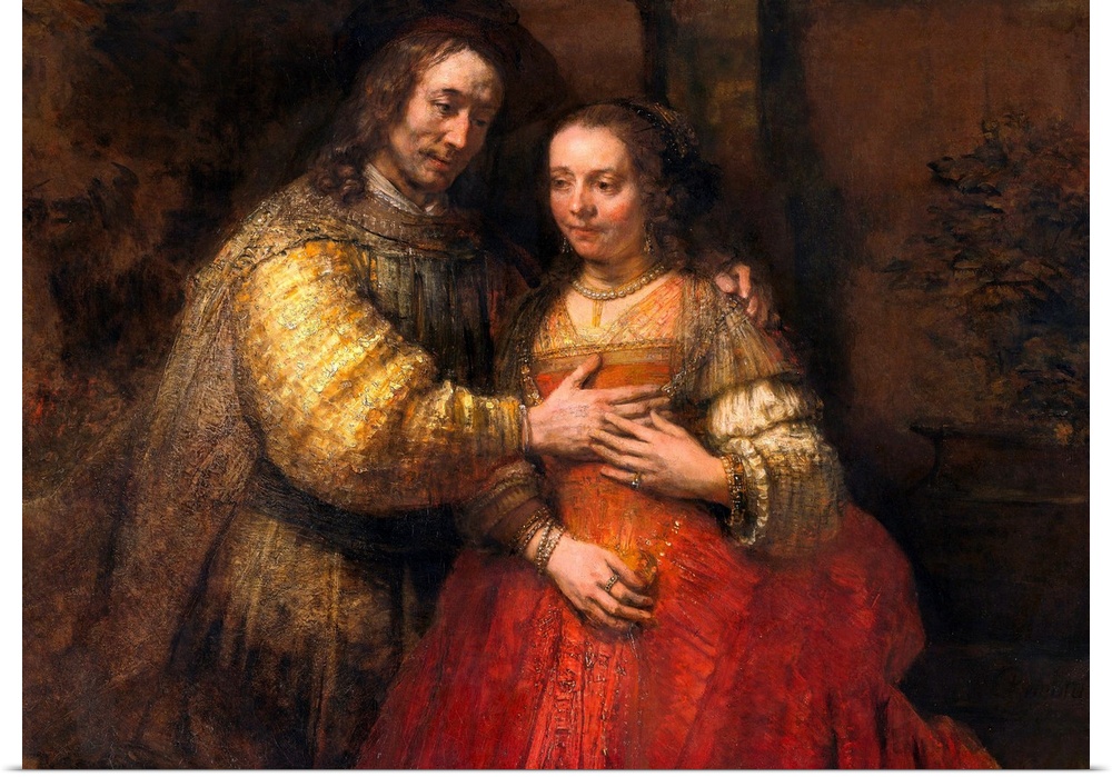 Portrait of a Couple as Figures from the Old Testament, known as 'The Jewish Bride,' ca. 1665-1669. Oil on canvas, 166.5 x...