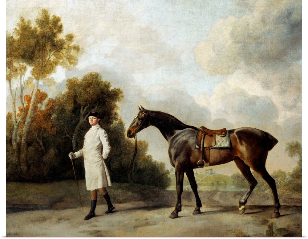 Portrait of Assheton, first Viscount Curzon and his mare Maria. Painting by George Stubbs (1724-1806). 1 x 1,28 m. Louvre ...