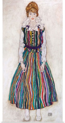 Portrait Of Edith (The Artist's Wife) By Egon Schiele