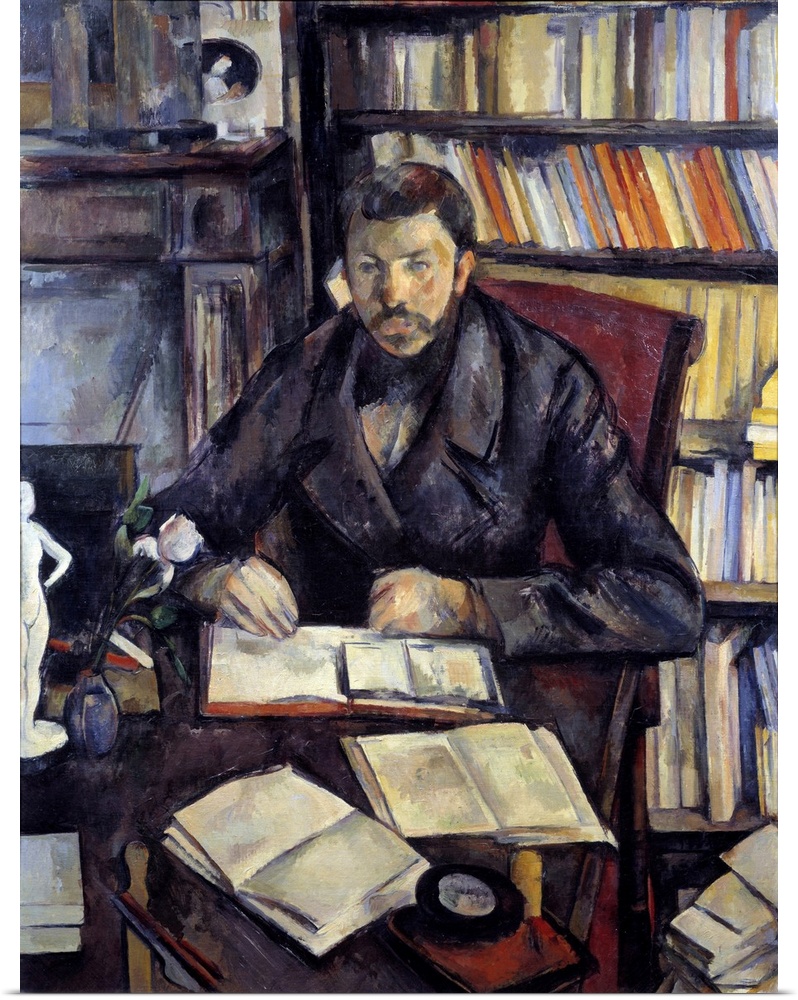 Portrait of the writer Gustave Geoffroy (1855-1926). Painting by Paul Cezanne (1839-1906), 1895. Orsay Museum, Paris.