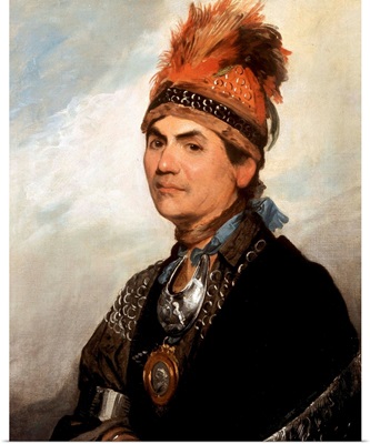 Portrait Of Mohawk Chief Joseph Brant By Gilbert Stuart