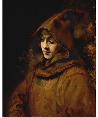 Portrait Of Rembrandt's Son Titus, Dressed As A Monk By Rembrandt Harmensz Van Rijn