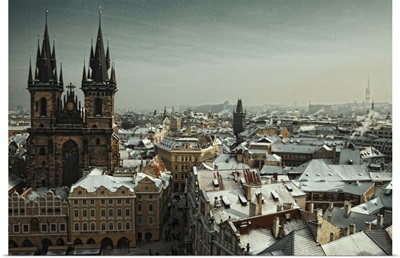 Prague as seen from the clock tower