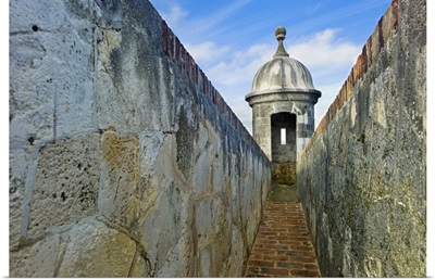 Puerto Rico, Old San Juan, El Morro Fortress, Sentry post