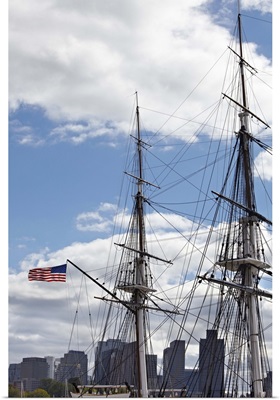 Rigging of the SS Constitution Ship, Boston Harbor, Massachusetts