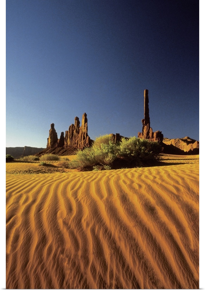 Ripples in the sand, Monument Valley Tribal Park, Arizona, USA