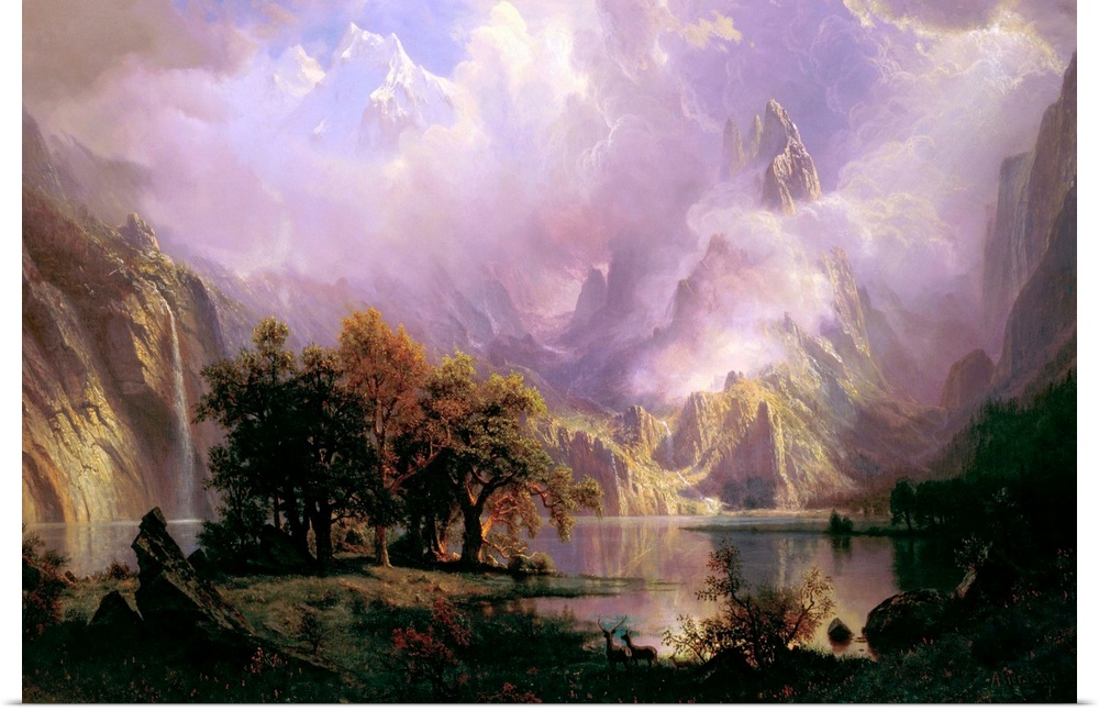 Albert Bierstadt (American, 18301902), Rocky Mountain Landscape, 1870, oil on canvas, 93 x 139.1 cm (36.6 x 54.7 in), The ...