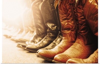 Row of cowboy boots, Las Vegas, Nevada
