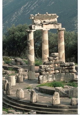 Ruins Of Sanctuary Of Athena At Delphi