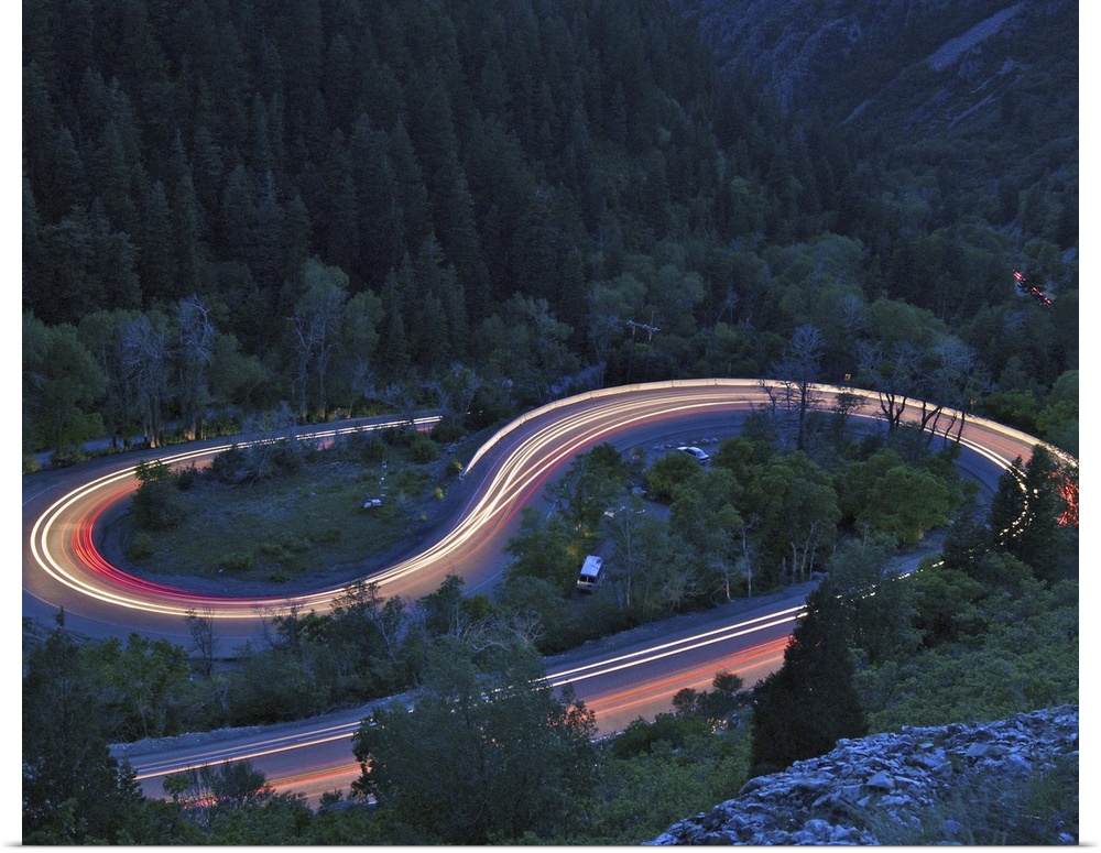 S-curve in Big Cottonwood Canyon.