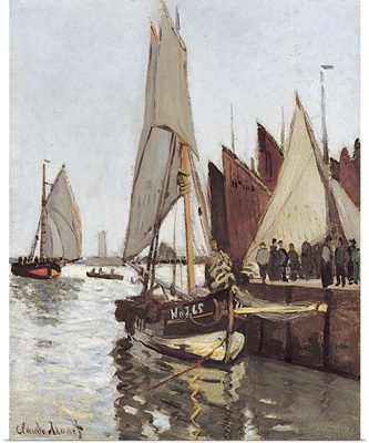 Sailboat At Honfleur By Claude Monet