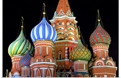 Saint Basil's Cathedral on Red Square, Moscow.
