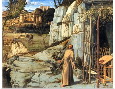 Saint Francis In The Desert By Giovanni Bellini