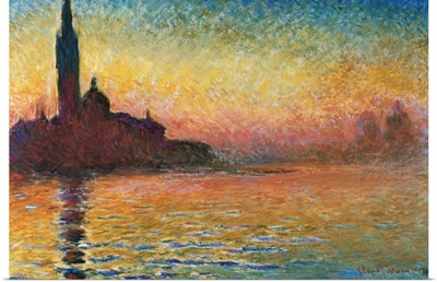 San Giorgio Maggiore At Twilight By Claude Monet
