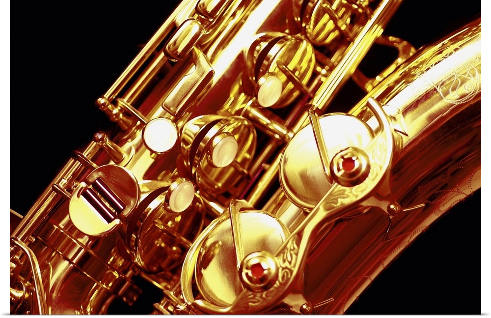 Saxophone, close-up