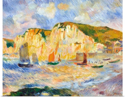 Sea And Cliffs By Pierre-Auguste Renoir