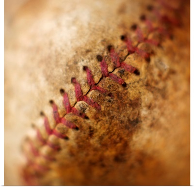 Seam on antique baseball