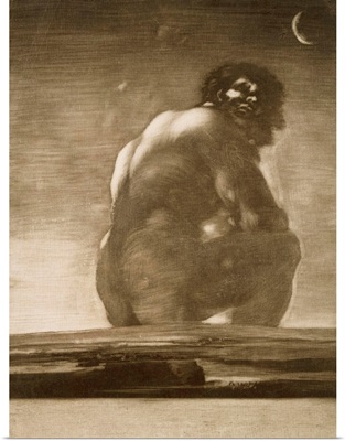 Seated Giant By Francisco De Goya