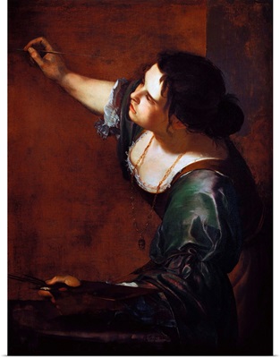 Self-Portrait As The Allegory Of Painting By Artemisia Gentileschi