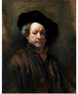 Self-Portrait By Rembrandt Van Rijn