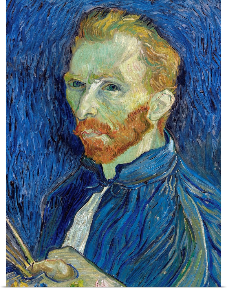 Vincent van Gogh (French, 1853-1890), Self-Portrait, 1889, oil on canvas, 57.1 x 43.8 cm (22.5 x 17.2 in), National Galler...